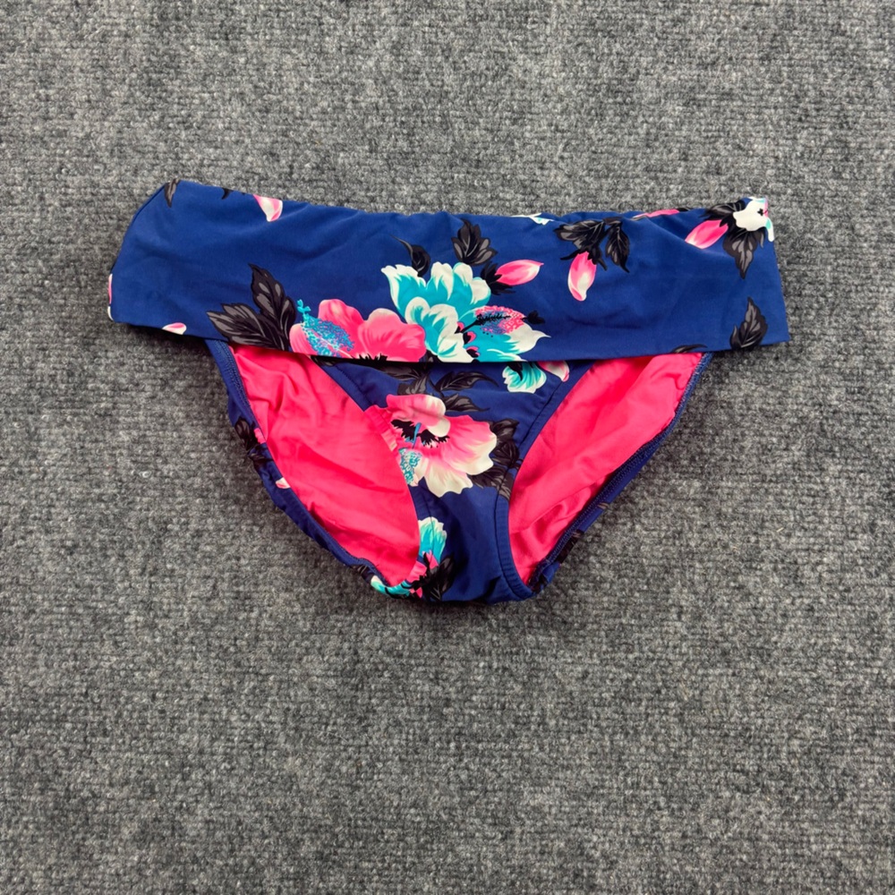 SEAFOLLY Women’s Goddess Twist Band Hipster Bikini Bottom Blue Floral size: 10